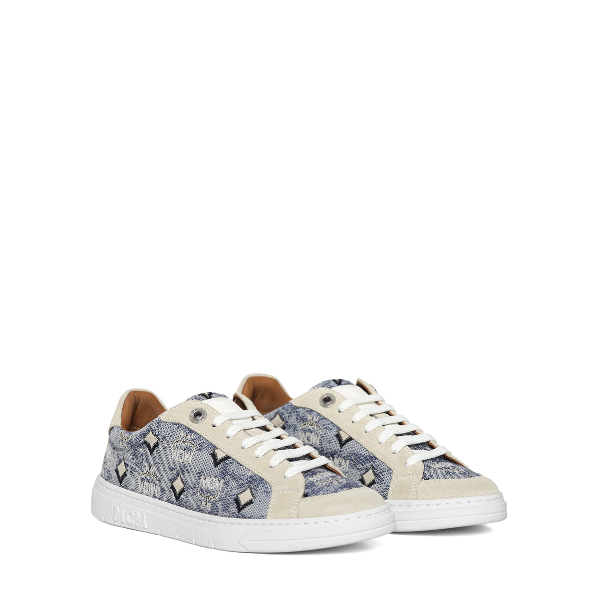 MCM Women's Terrain Lo Sneakers in Vintage Jacquard Monogram