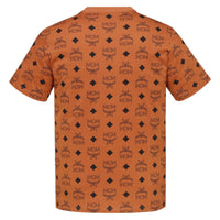 MCM Men's Maxi Monogram Print T-Shirt in Organic Cotton