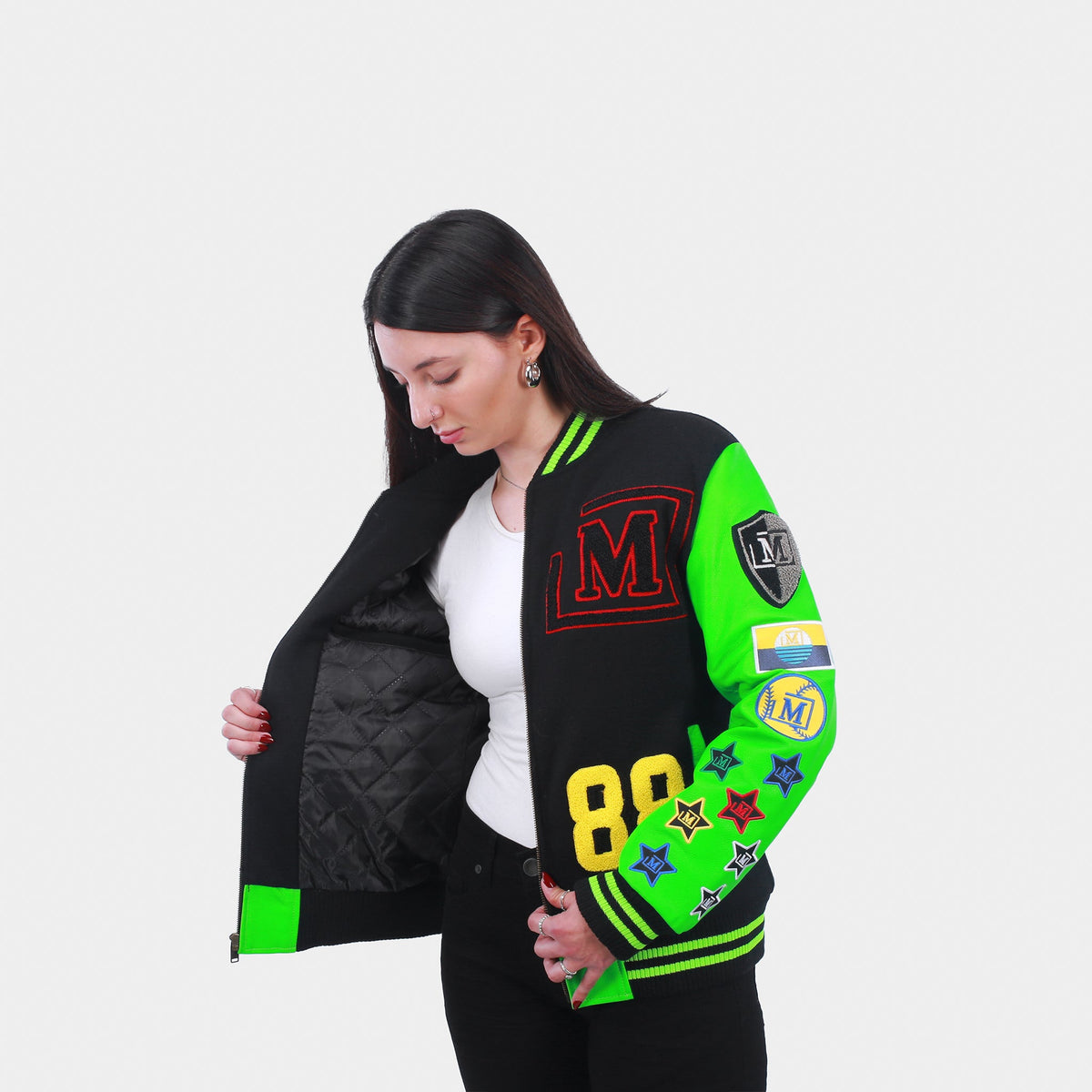 MDB Brand Women's Letterman Jacket