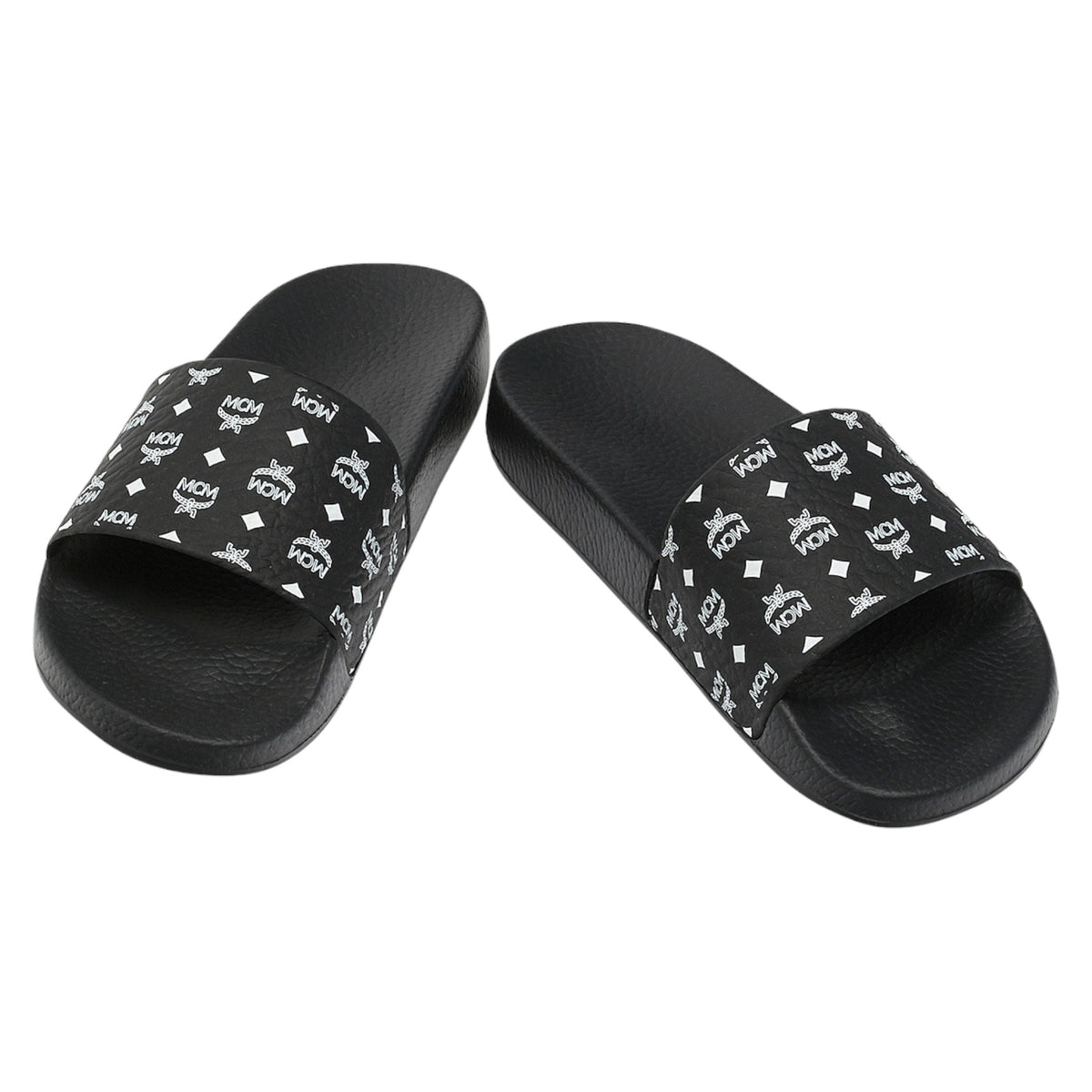 MCM Women's Monogram Print Rubber Slides