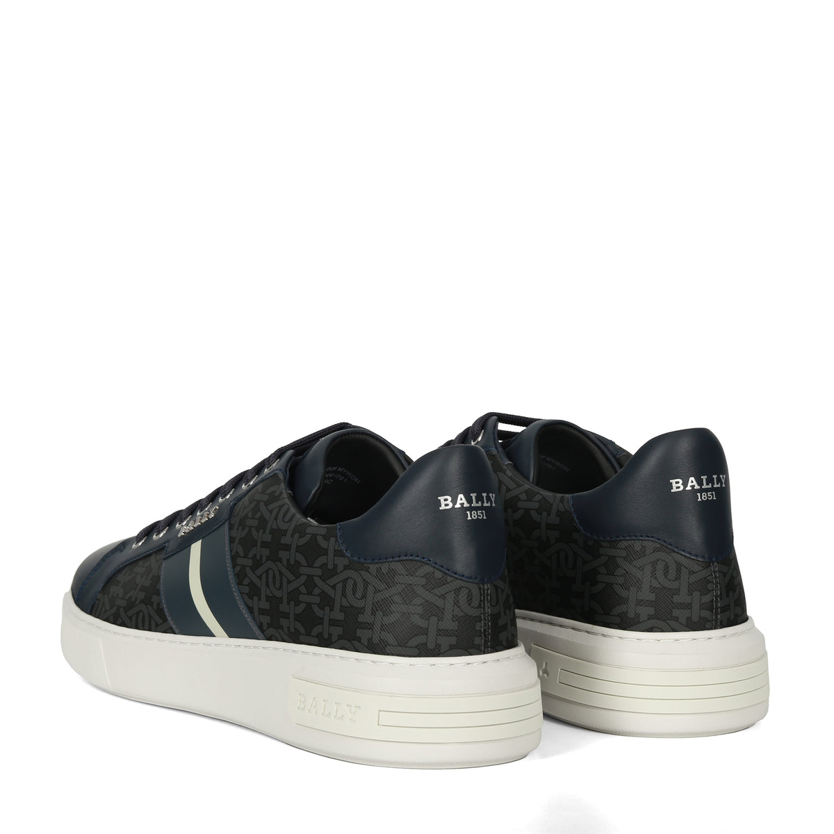 Bally Men's Myron Mix Cotton & Leather Sneakers