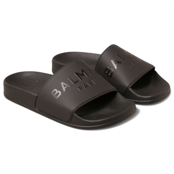 Balmain Kids Rubber Logo Pool Slides