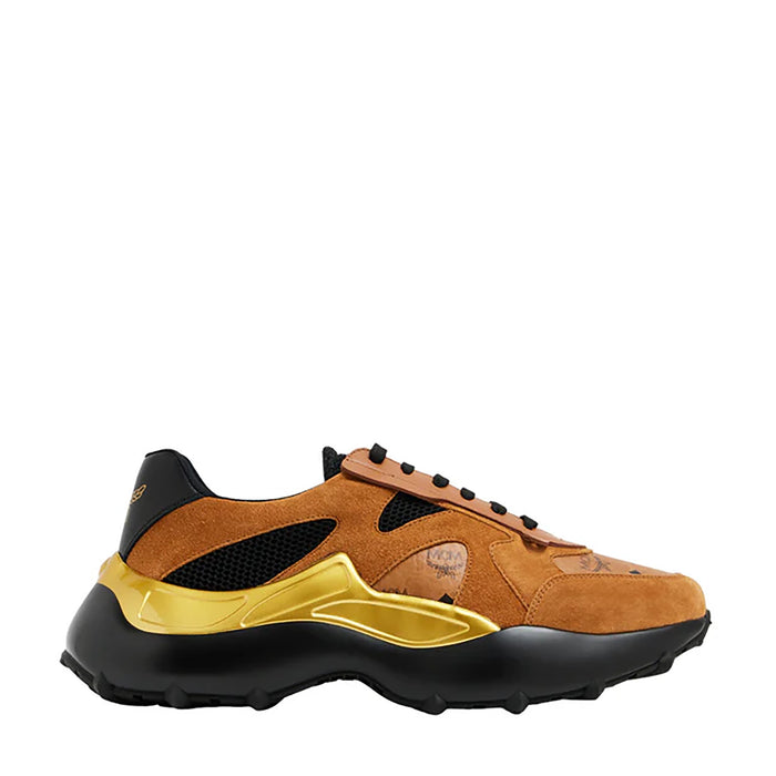 MCM Men's Skystream Sneakers in Visetos Leather Mix