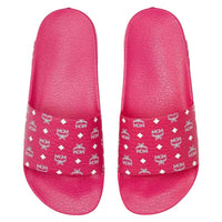 MCM Women's Monogram Print Rubber Slides