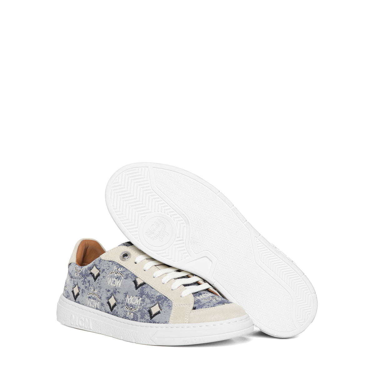 MCM Women's Terrain Lo Sneakers in Vintage Jacquard Monogram