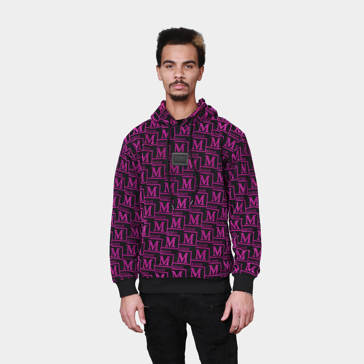 MDB Couture Men's Monogram French Terry Hoodie