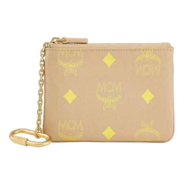 MCM Color Splash Logo Key Pouch in Visetos