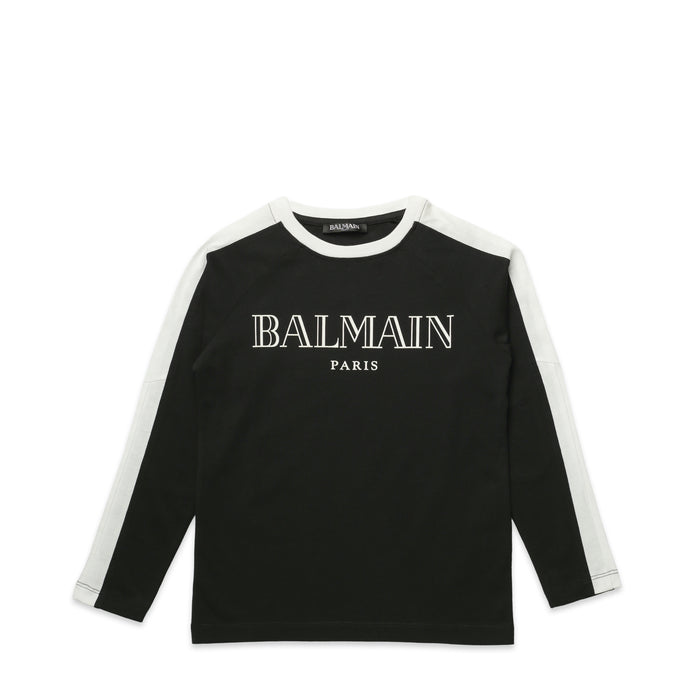 Balmain Kids Logo Long Sleeve T-Shirt