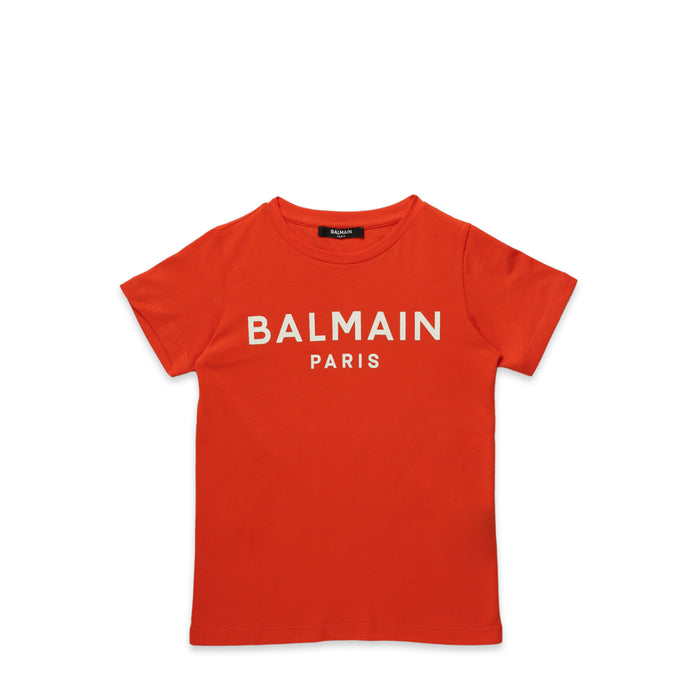 Balmain Kids Classic Text Logo T-Shirt