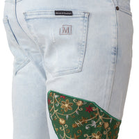 MDB Brand Men's Tapestry Skinny Jeans