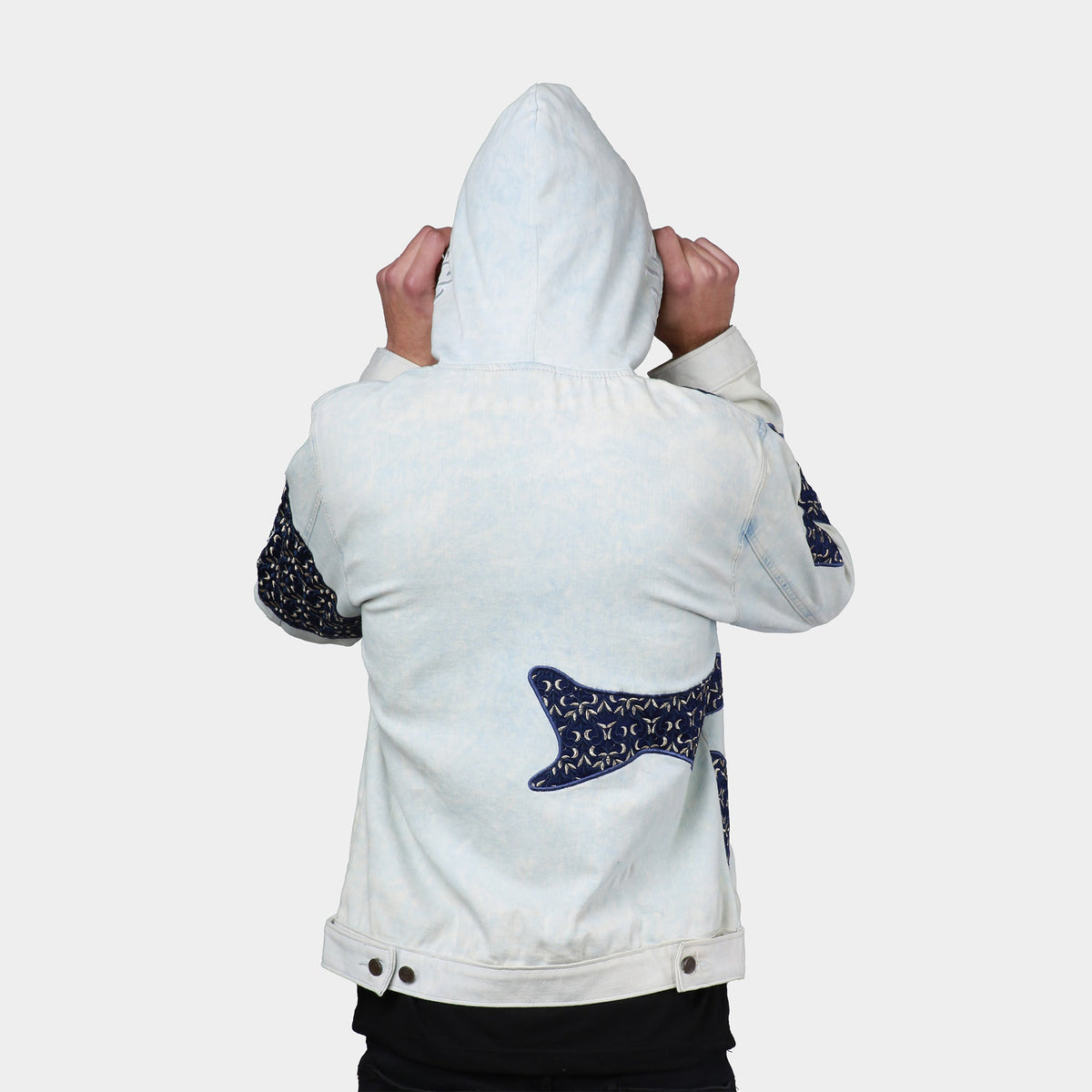 MDB Brand Men's Tapestry Denim Hoodie