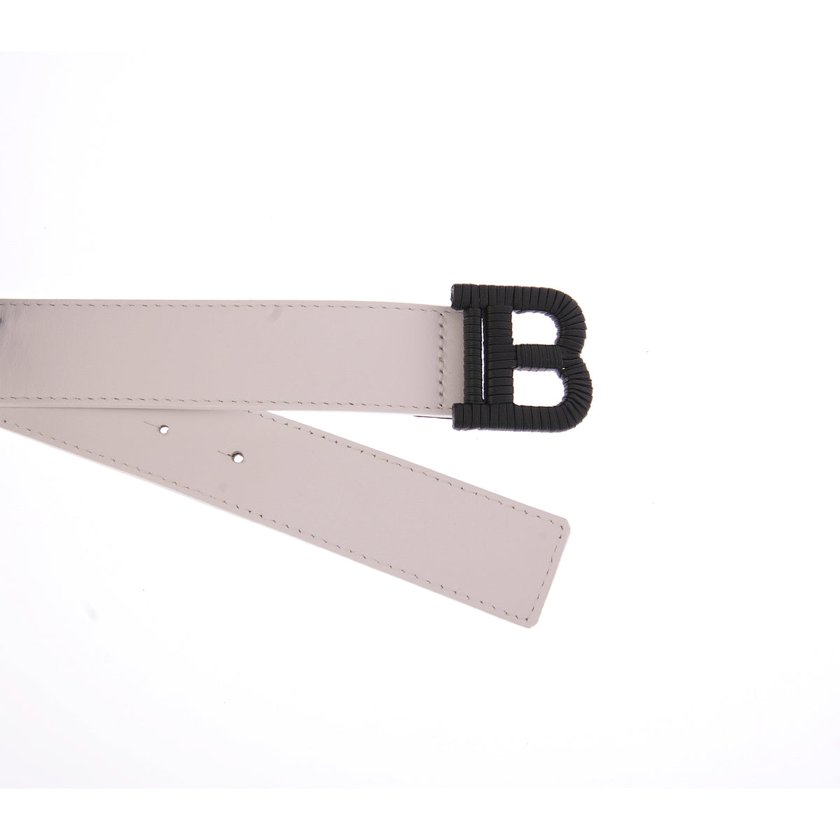 Balmain Kids Black Logo Buckle Belt