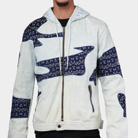 MDB Brand Men's Tapestry Denim Hoodie