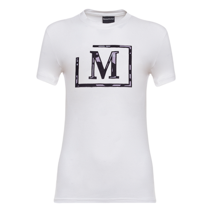 MDB Brand Women's Classic "M" Camouflage Embroidered Logo T-Shirt