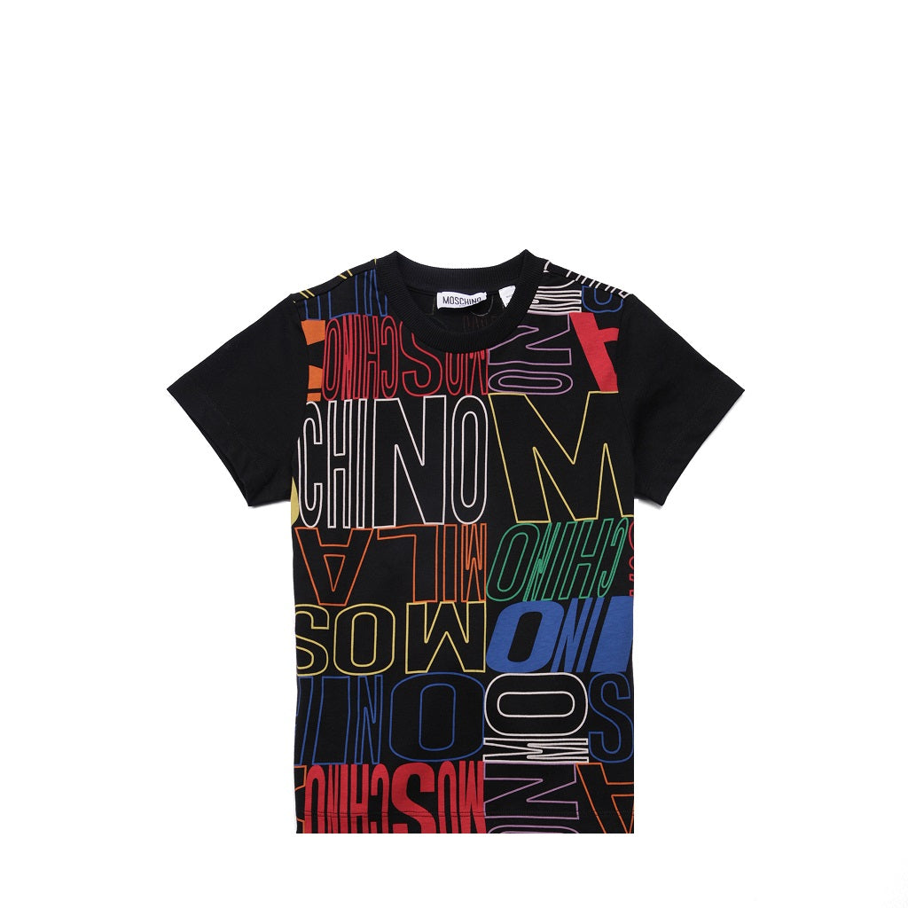 Moschino Kids Graphic Multi-Logo T-Shirt