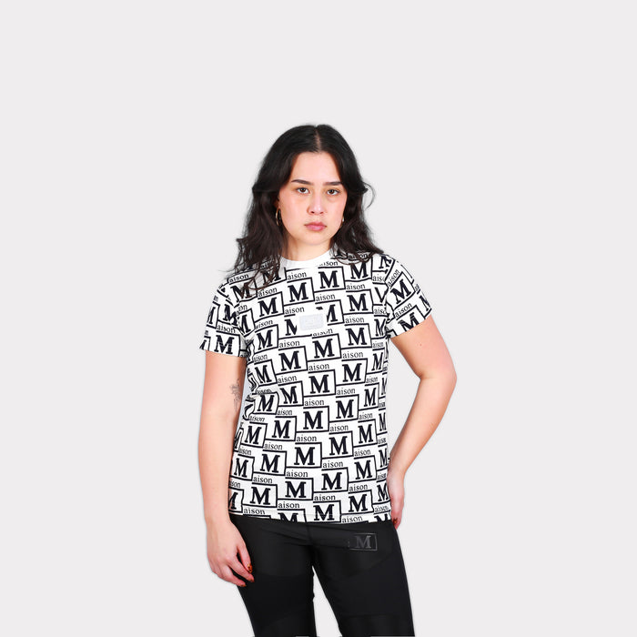 MDB Couture Women's Woven Monogram T-Shirt