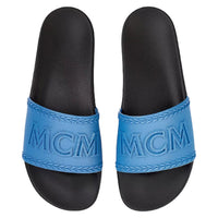 MCM Men's Big Logo Two-Tone Slides