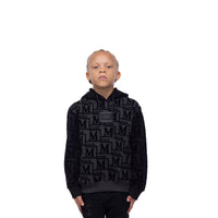 MDB Couture Kid's Monogram French Terry Hoodie Sweatshirt