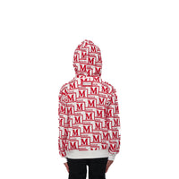 MDB Couture Kid's Monogram Woven Hoodie Sweatshirt