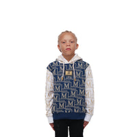 MDB Couture Kid's Monogram French Terry Hoodie Sweatshirt