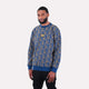 MDB Couture Men's French Terry Monogram Crewneck Sweatshirt