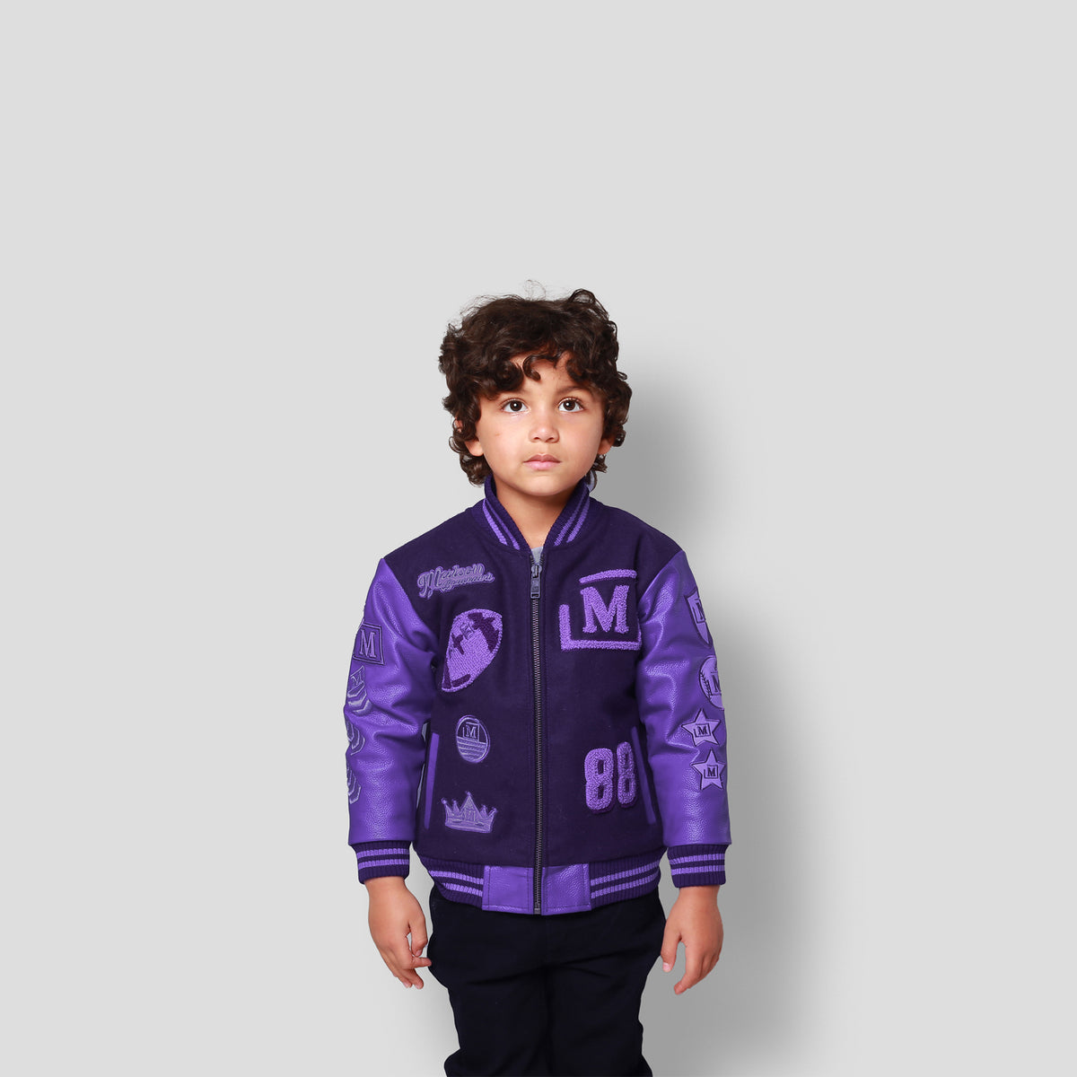 MDB Brand Kids Letterman Jacket