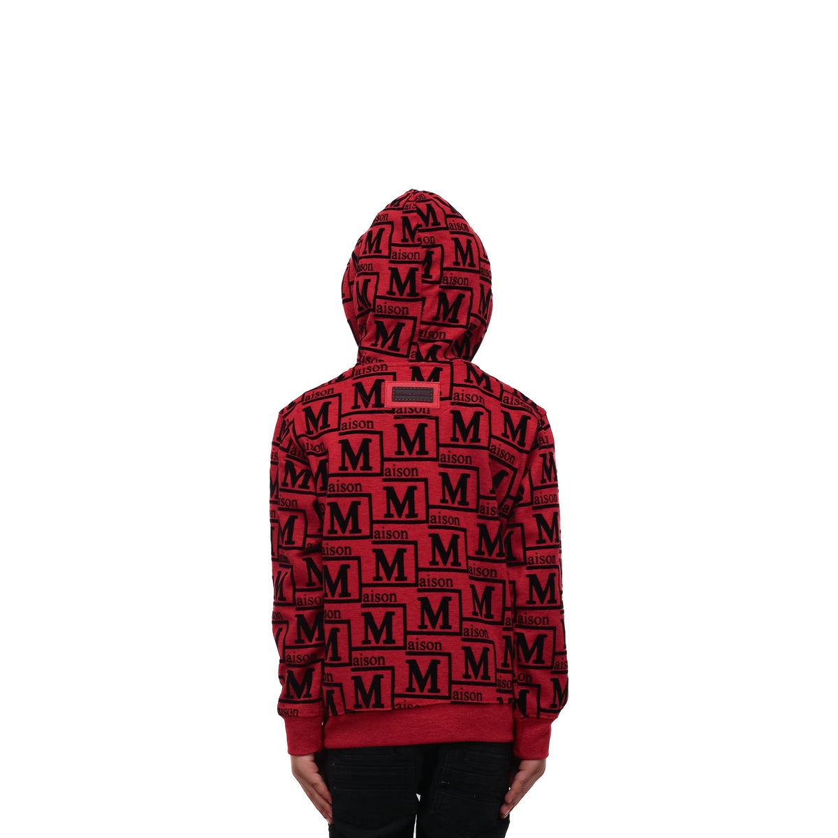 MDB Couture Kid's Monogram Woven Hoodie Sweatshirt