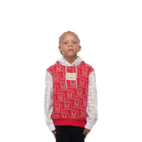 MDB Couture Kid's Monogram French Terry Hoodie Sweatshirt