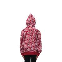 MDB Couture Kid's Monogram Woven Hoodie Sweatshirt