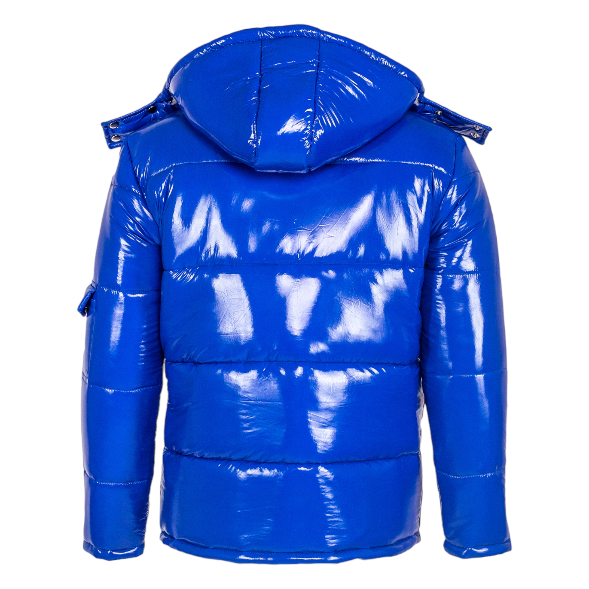 Spykar Women Blue Nylon Regular Fit Round Neck Jacket -  wjk02ba018electricblue