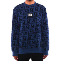 MDB Couture Men's Monogram French Terry Crewneck Sweatshirt