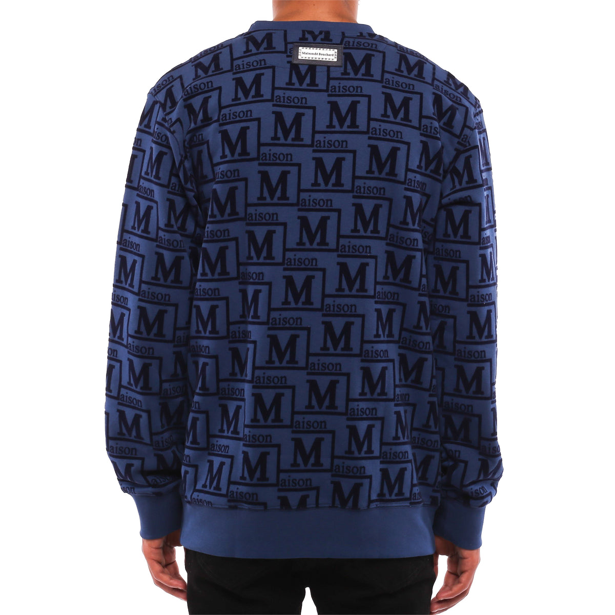 MDB Couture Men's Monogram French Terry Crewneck Sweatshirt