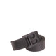 Balmain Kids Black Logo Buckle Belt