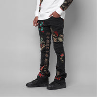 MDB Couture Men's Gallery Threads Stacked Jeans