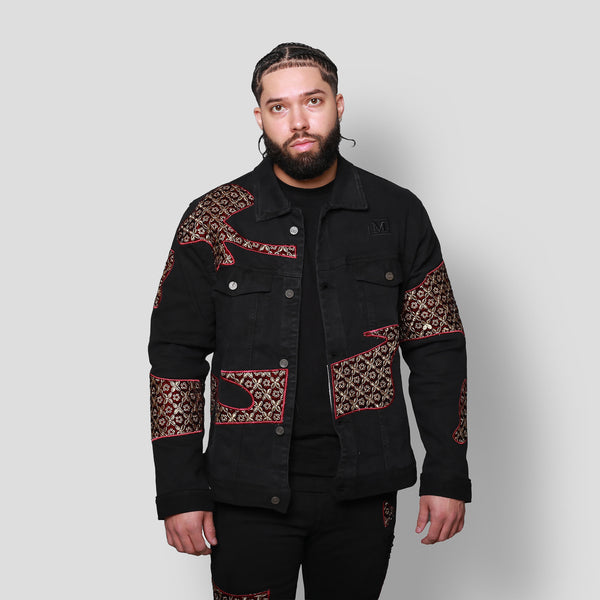 MDB Brand Men's Tapestry Denim Jacket