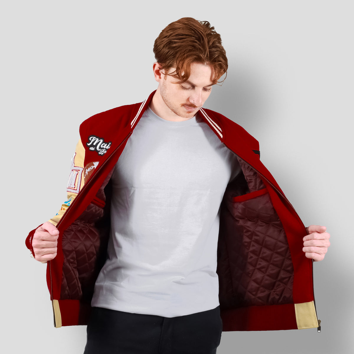 MDB Brand Men's Letterman Jacket