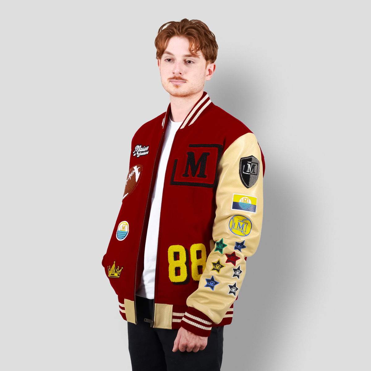 MDB Brand Men's Letterman Jacket