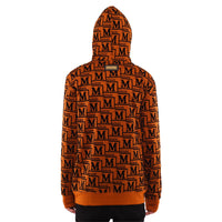 MDB Couture Men's Monogram Woven Hoodie Sweatshirt