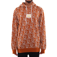 MDB Couture Men's Monogram Woven Hoodie Sweatshirt