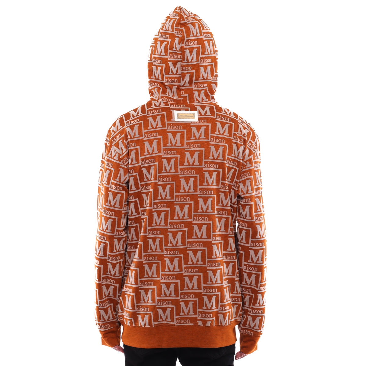 MDB Couture Men's Monogram Woven Hoodie Sweatshirt