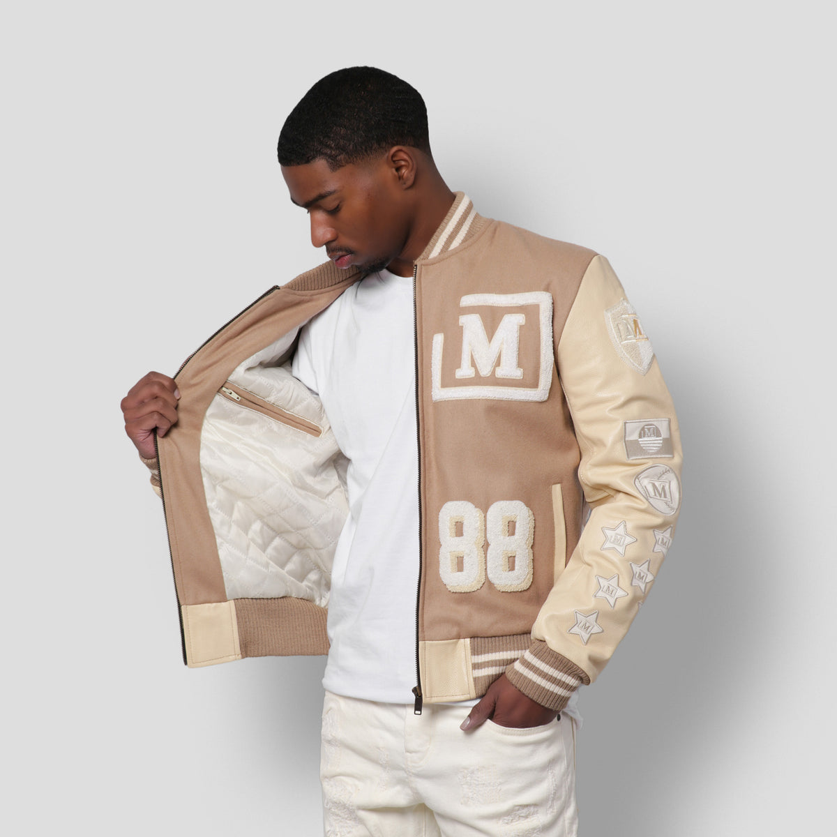 MDB Brand Men's Letterman Jacket