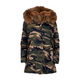 MDB Couture Women's Fur Lined Parka Coat