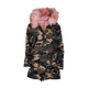 MDB Couture Women's Fur Lined Parka Coat