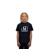 MDB Brand Kid's Classic M Embroidered Logo Tee - Cool Tone Color