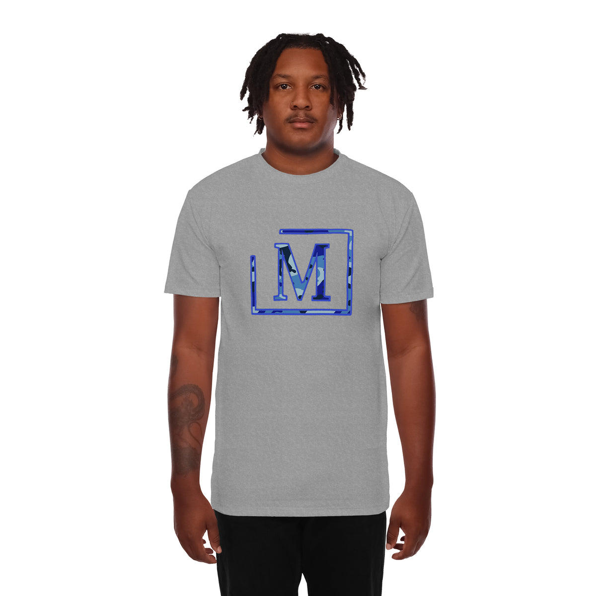 MDB Brand Men's Classic "M" Camouflage Embroidered T-Shirt