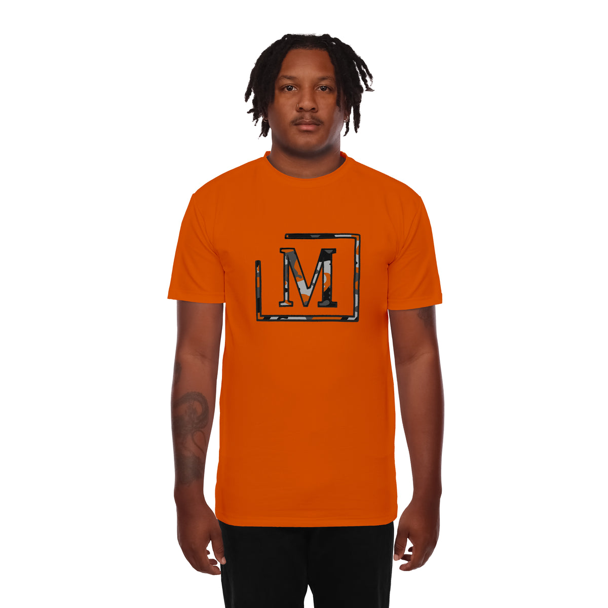 MDB Brand Men's Classic "M" Camouflage Embroidered T-Shirt