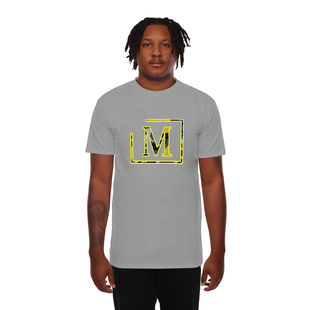 MDB Brand Men's Classic "M" Camouflage Embroidered T-Shirt