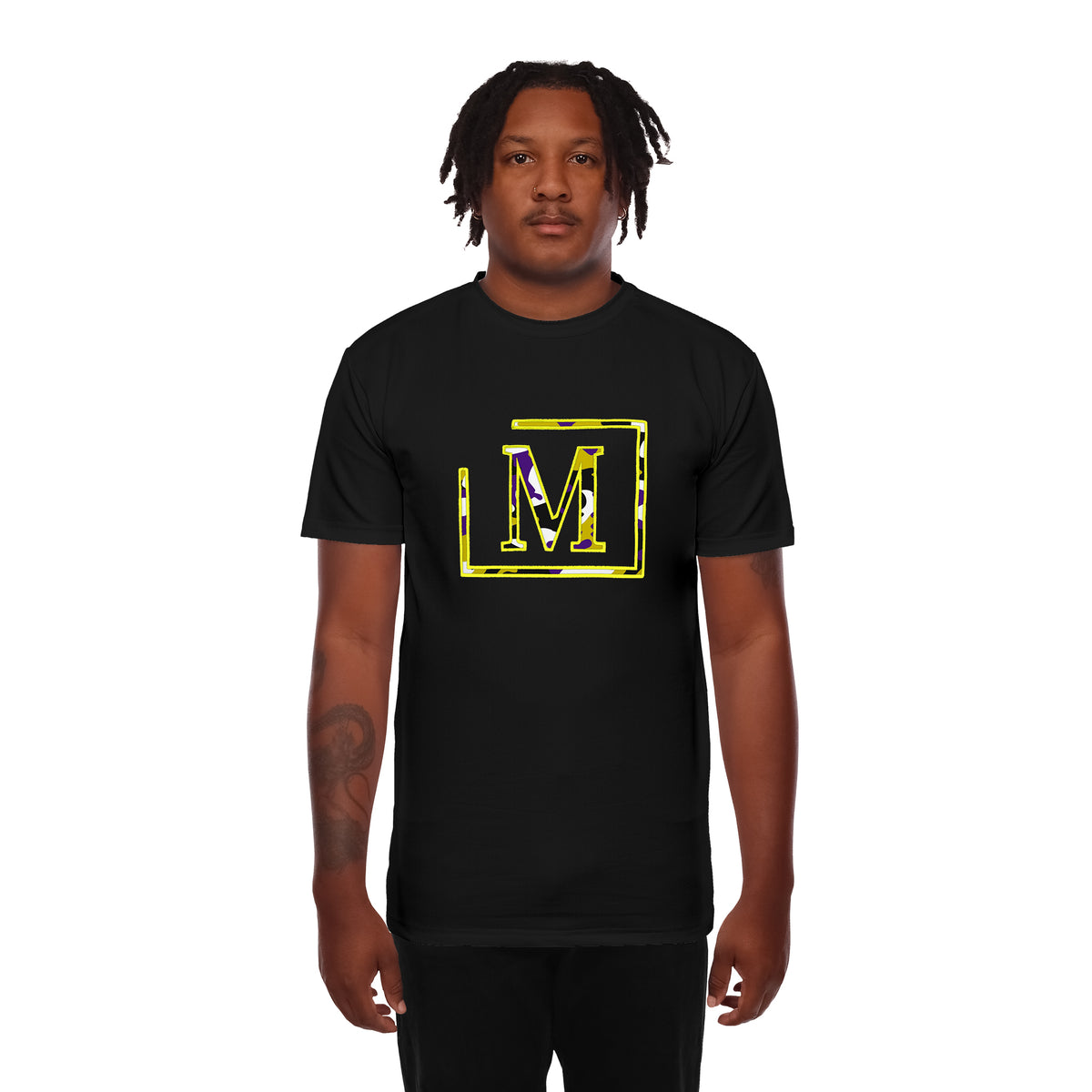 MDB Brand Men's Classic "M" Camouflage Embroidered T-Shirt