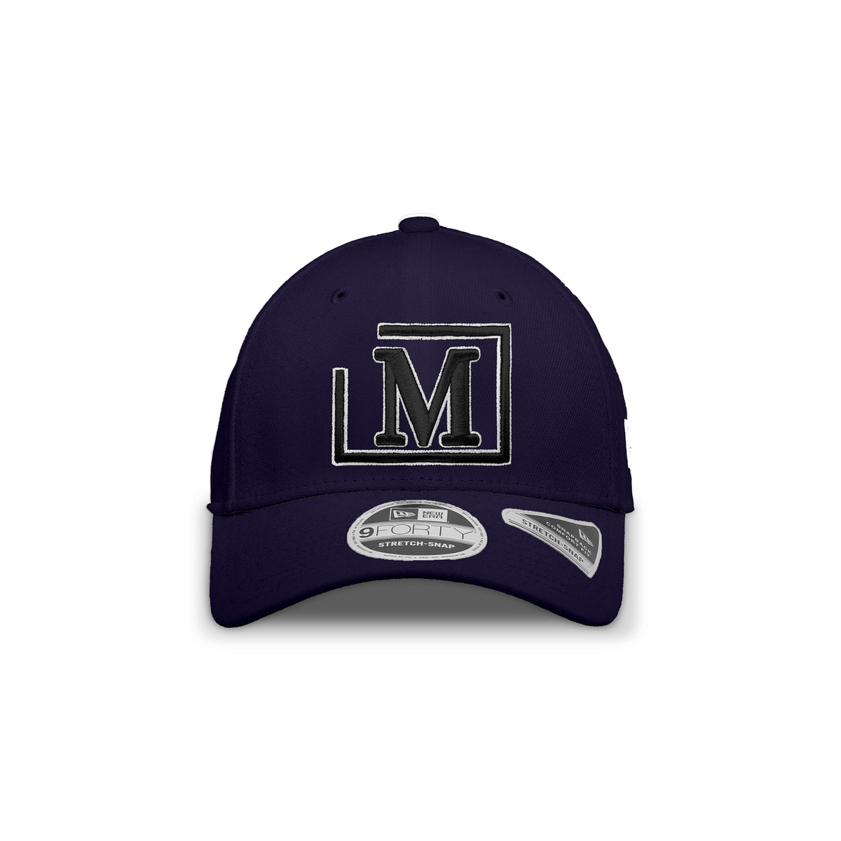 MDB Brand x New Era 9Forty Stretch Snap Embroidered Cap - Two Tone M Logo