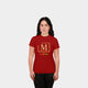 MDB Brand Women's "M" Swirl Embroidered Logo T-Shirt